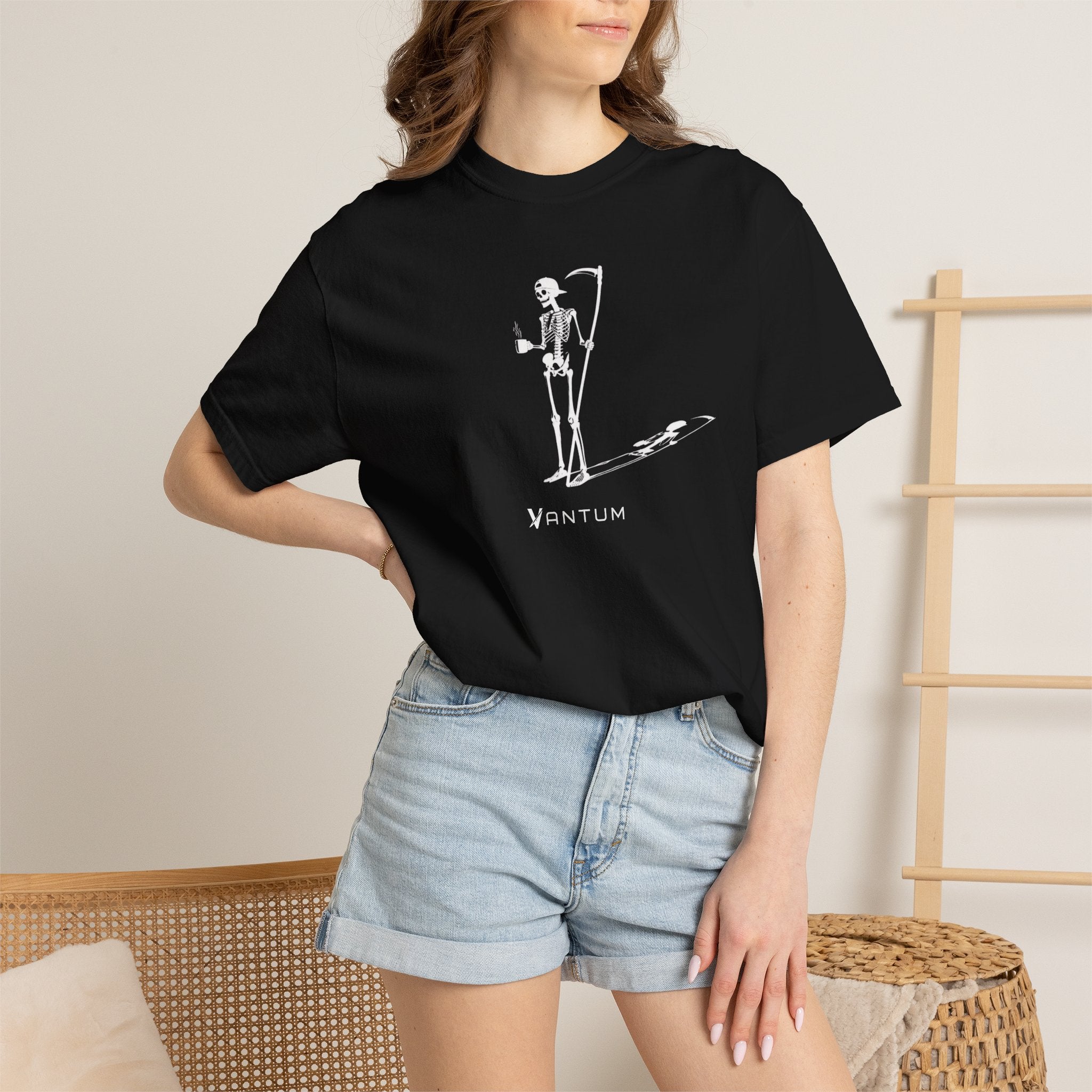 Skeleton Graphic T-Shirt - Black
