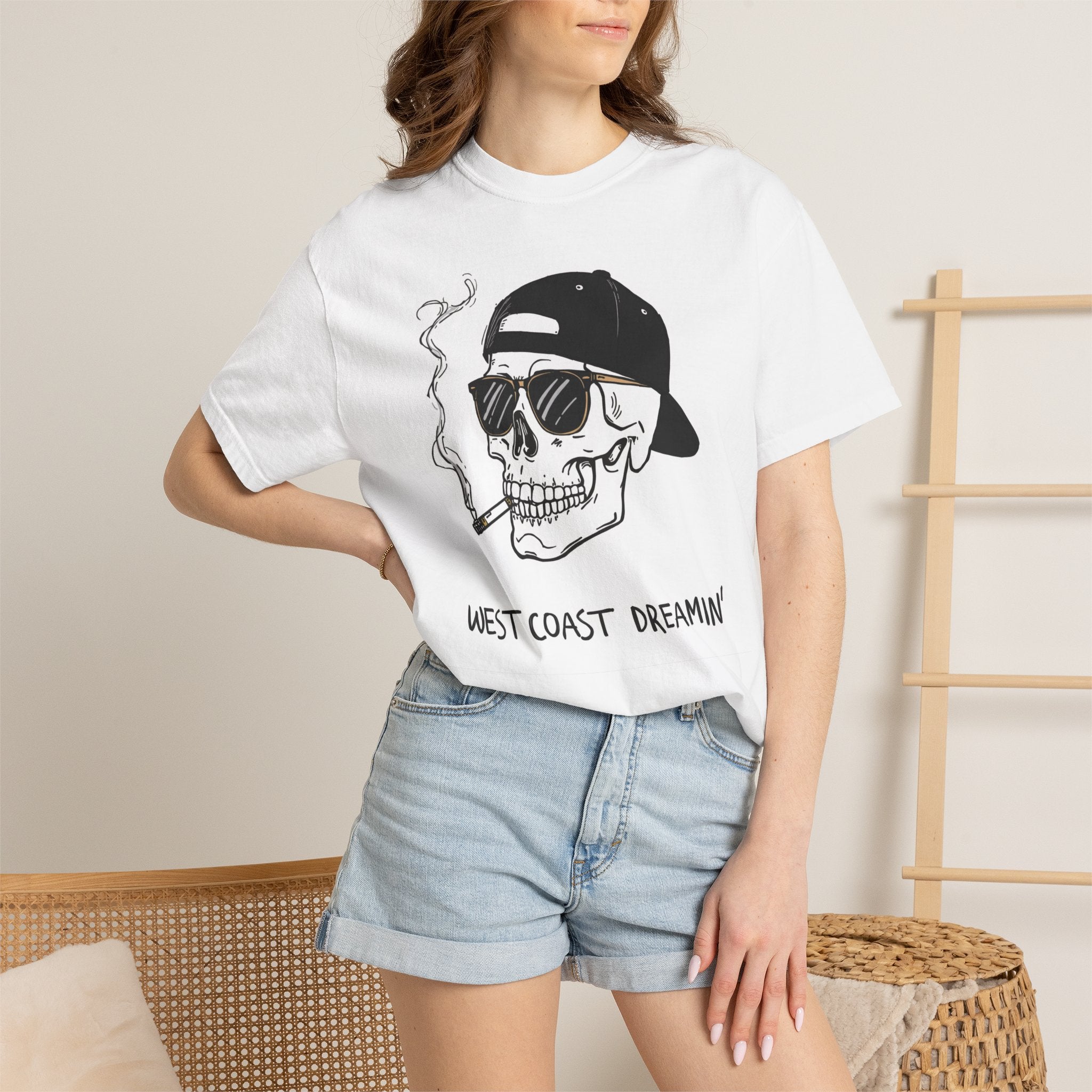 West Coast Skeleton T-Shirt - White